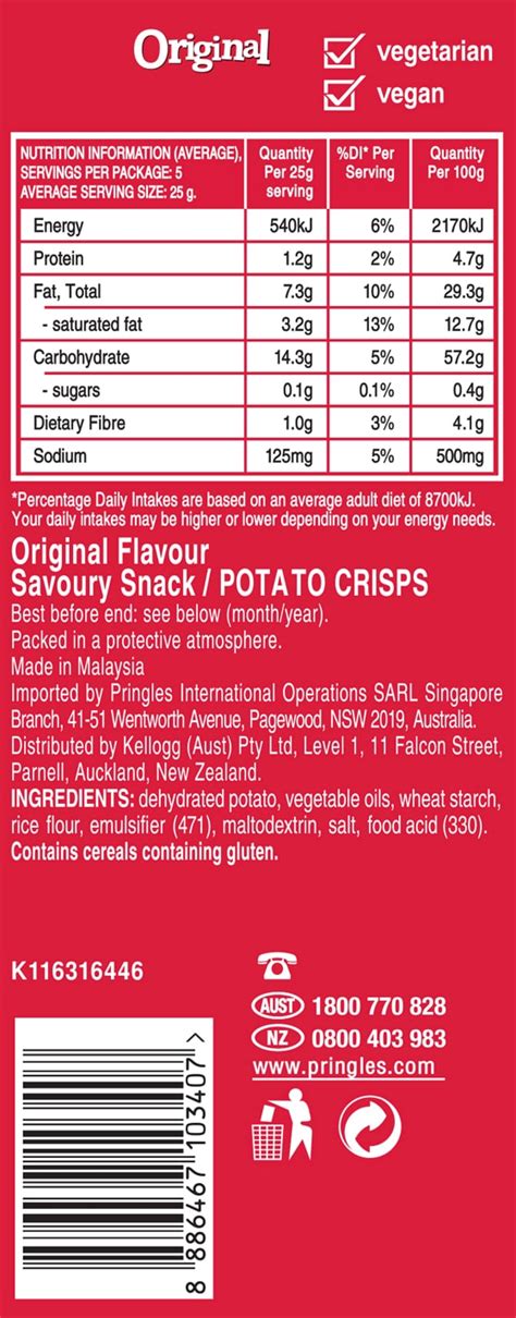 original pringles ingredients.